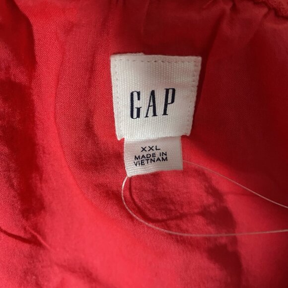 Gap Linen Blend Midi Skirt Women XXL Slipper Red Pull On Side Slit Washable - Picture 5 of 13